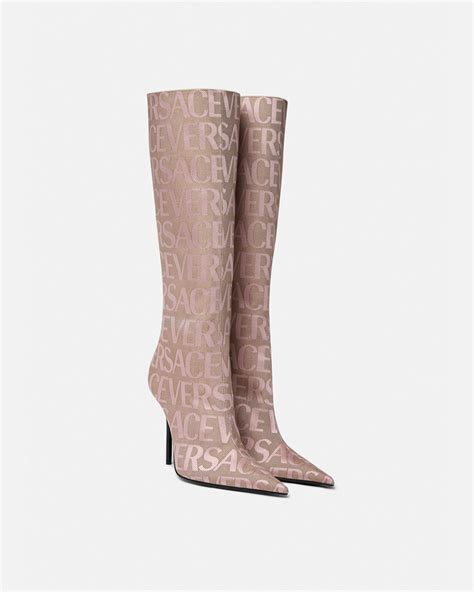 pink versace boots|versace pink flats.